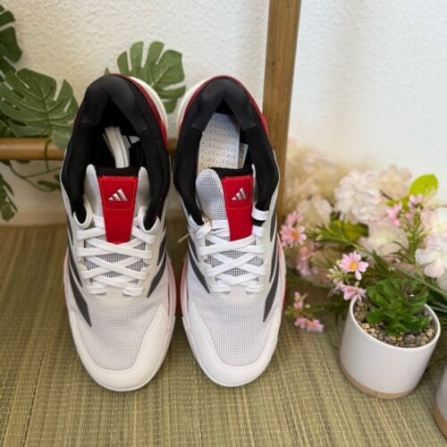 Adidas Performance Crazyquick BOOST Padel Schoenen Cloud White Core Black Lucid Red