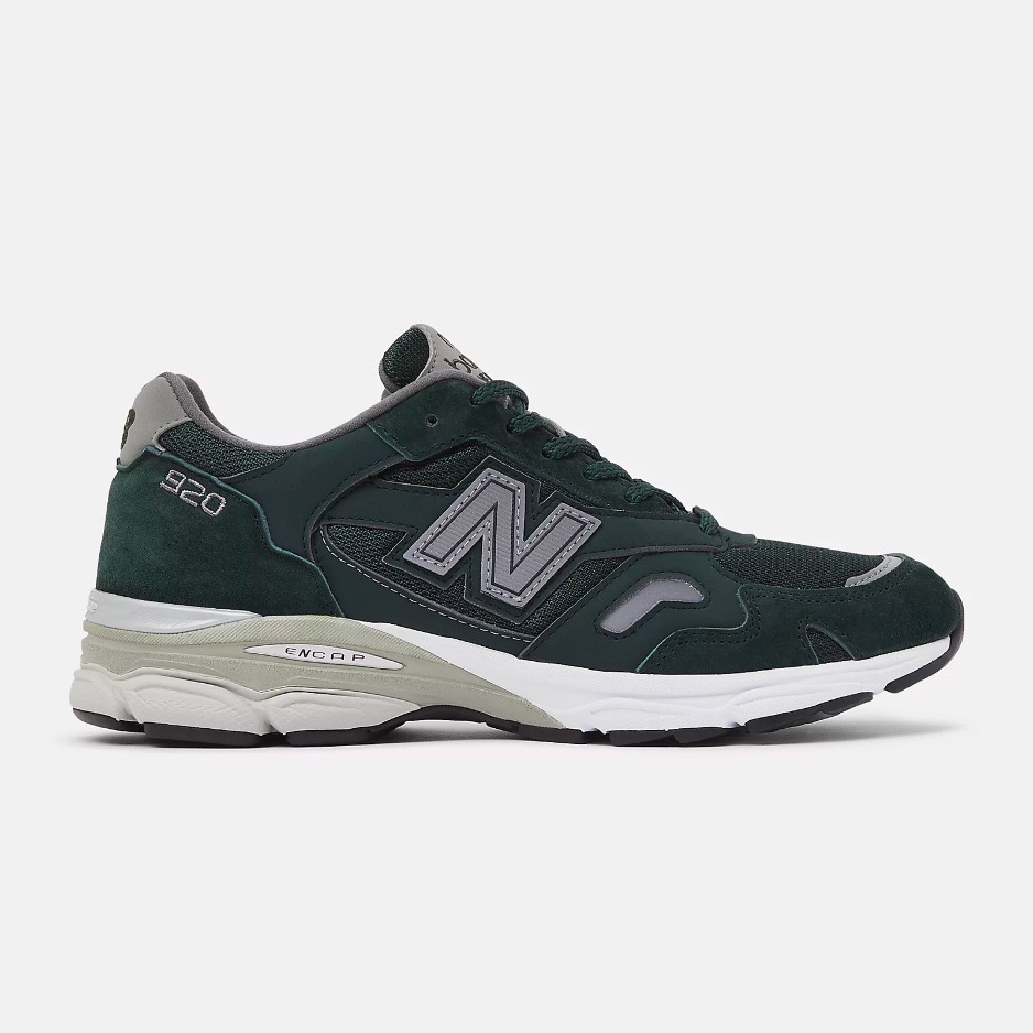 New Balance 920 Made In UK Green with grey and white