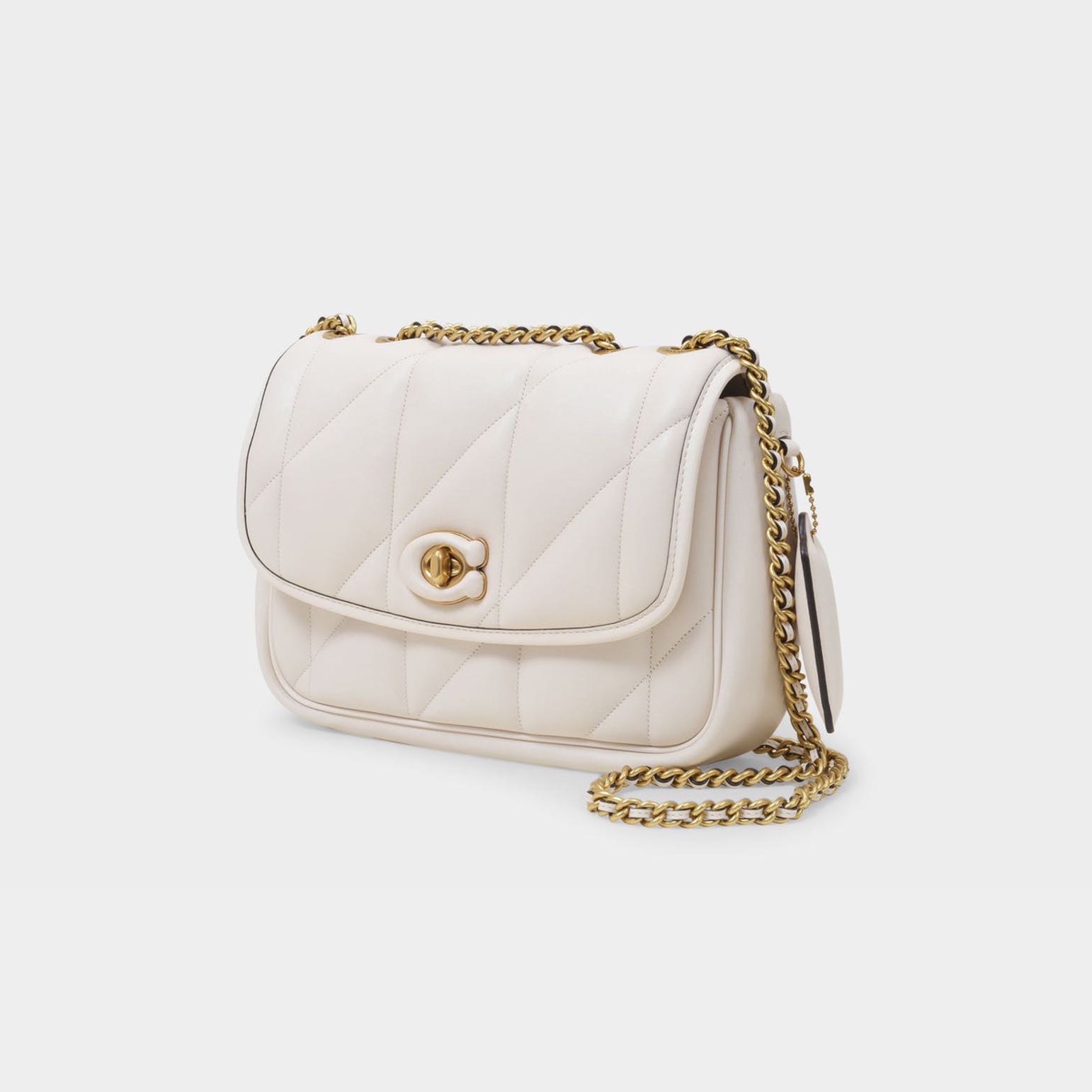 Coach Madison Bag in Beige Leather