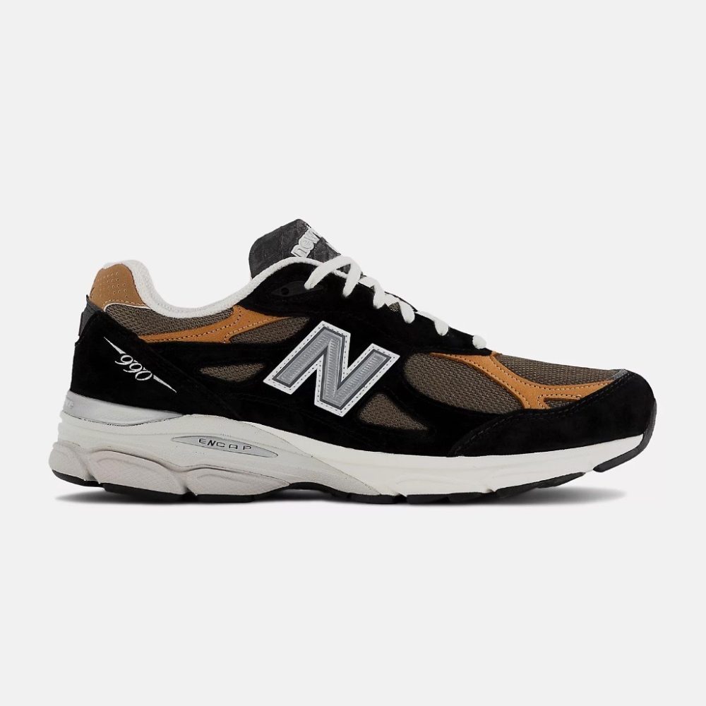 New Balance 990v3 Made in USA Black with tan