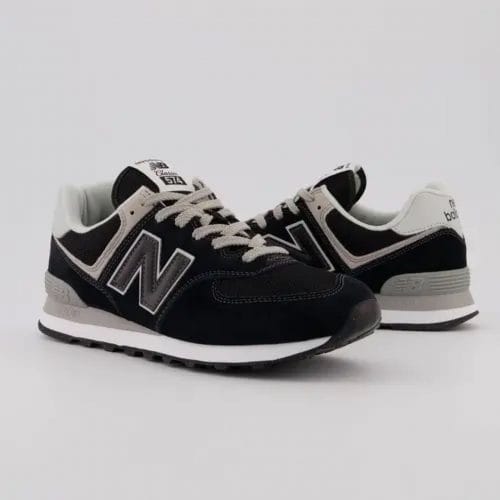 New Balance 574 Core Black with white