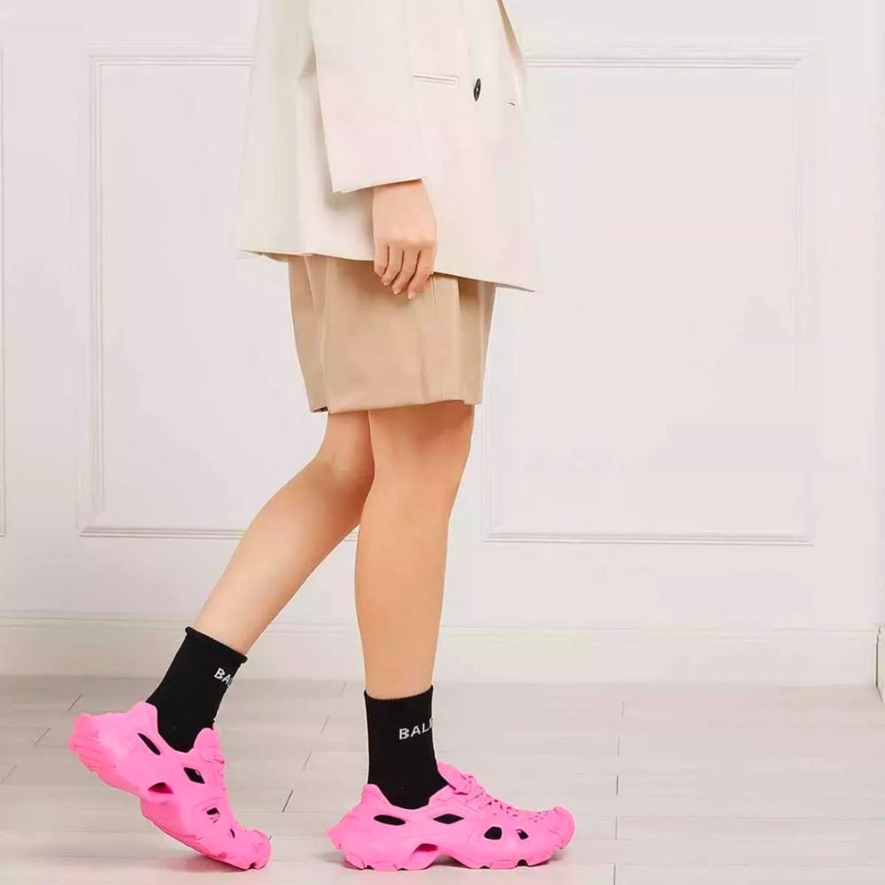 Balenciaga HD Lace-Up Sneaker Monocolor Fluo Pink