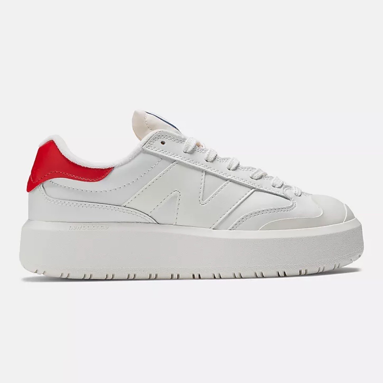 New Balance CT302 White with true red and heritage blue
