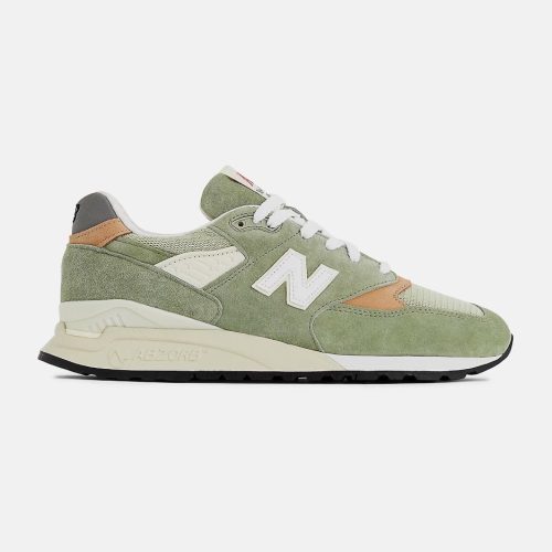 New Balance 998 Made In USA Olive with incense