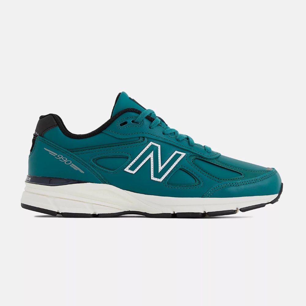 New Balance 990 Made in USA Green teal with white