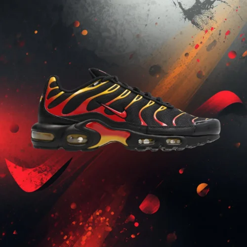 Nike Air Max Plus Black Red Gold