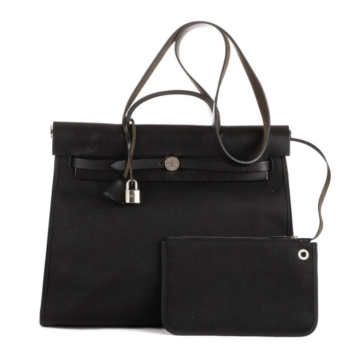 Hermès Herbag Zip 39 schwarz Crossbody Bag